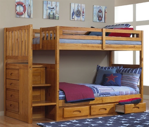 awesome bunk beds with stairs